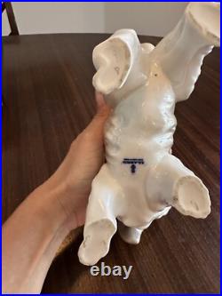 Lladro Dog Porcelain Lhasa Apso/shitzu Rare Glazed Figurine # 4642 Mint