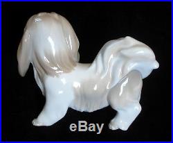 Lladro Dog Porcelain Lhasa Apso/tibetan Terrier Rare Glazed Figurine #4642 Mint