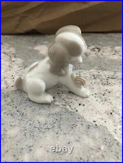 Lladro Dog & Snail PP102G Rare Piece