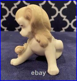 Lladro Dog & Snail PP102G Rare Piece