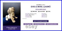 Lladro Dog & Snail PP102G Rare Piece