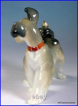 Lladro Dog Unexpected Visit # 6829 Puppy With A Bird On His Tail Mib