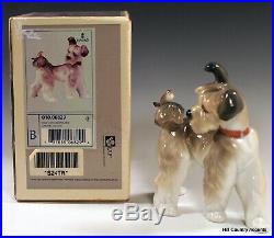 Lladro Dog Unexpected Visit # 6829 Puppy With A Butterfly On His Tail Mib