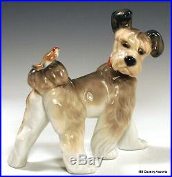 Lladro Dog Unexpected Visit # 6829 Puppy With A Butterfly On His Tail Mib