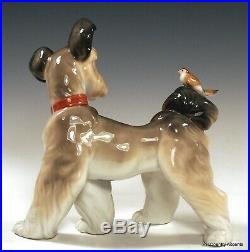 Lladro Dog Unexpected Visit # 6829 Puppy With A Butterfly On His Tail Mib