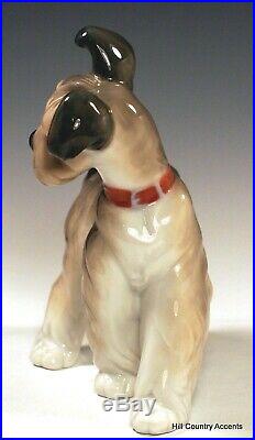 Lladro Dog Unexpected Visit # 6829 Puppy With A Butterfly On His Tail Mib