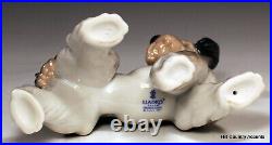 Lladro Dog Unexpected Visit # 6829 Puppy With A Butterfly On His Tail Mib