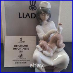 Lladro Dog and Girl Elegant Graceful Formal Luxury Spain Figurine Japan