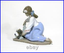 Lladro Dog's Best Friend 5688 Girl With Dog