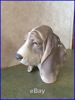 Lladro Dogs Head #1149 Beagle Bassett