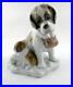 Lladro Domestic Animals Baby Sitting St Bernard Dog and Puppy Figurine NO BOX