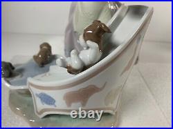 Lladro Down You Go Puppy Dogs on Slide with Pool Gloss Finish Figurine 6002