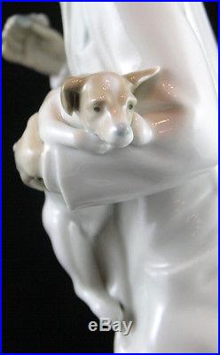 Lladro Figure of a Vet Vaccinating a Dog