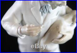 Lladro Figure of a Vet Vaccinating a Dog