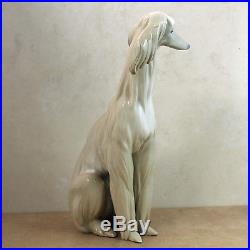 Lladro Figurine, 1069 Afghan Dog Sitting, 11.5H -withBox
