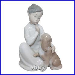 Lladro Figurine 4522 Boy with Dog, No/ Box