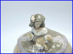 Lladro Figurine #5410 Pilar, Girl with Puppy Dog, with box, 6