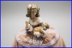 Lladro Figurine #5410 Pilar Girl with Puppy Dog with box 6 RARE