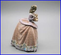 Lladro Figurine #5410 Pilar Girl with Puppy Dog with box 6 RARE