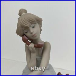 Lladro Figurine 5466 Chit Chat Matte Finish Excellent Condition Free Shipping