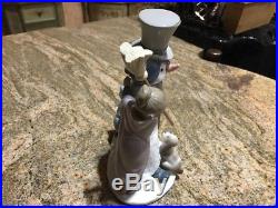 Lladro Figurine 5713 The Snowman Mint, Girl, Boy, Dog, Children, Winter