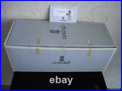 Lladro Figurine #5751 Walk with Father Father Son and Dog with Original Box