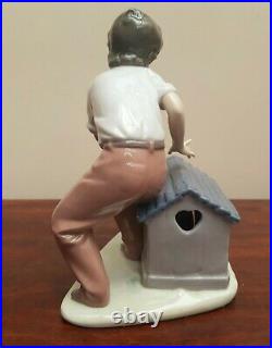 Lladro Figurine #5797 Come out and Play Boy with Dog & Ball VGC