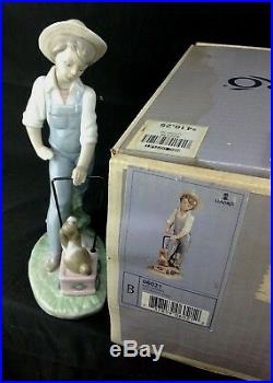 Lladro Figurine 6021 Saturday's Child Boy Puppy Dog MINT IN BOX