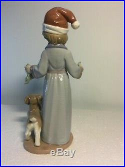 Lladro Figurine 6166 Dear Santa Mint, Retired, with original box, Boy, Dog