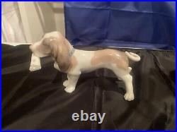 Lladro Figurine 6398 Basset Hound Morning