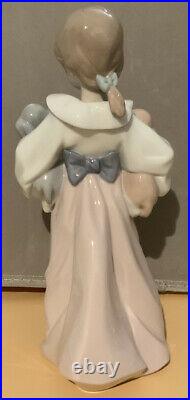 Lladro Figurine #6419 Arms Full of Love Girl Holding Dogs