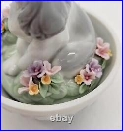 Lladro Figurine 6617 Puppy Surprise 5 Dog in Porcelain Easter Egg in Box