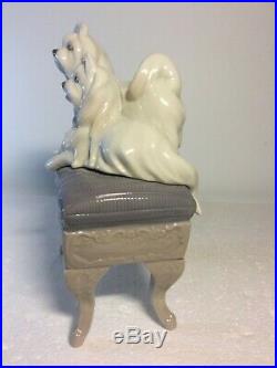 Lladro Figurine 6688 Looking Pretty, Mint, Retired, Maltese Dog