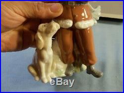 Lladro Figurine #6714 A CHRISTMAS DUET Boy with Dog EXC with Box