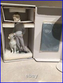 Lladro Figurine #6902 My Loyal Friend Boy With Dog In Original Box