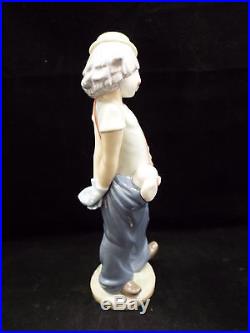 Lladro Figurine #7600 Little Pals, Clown with Puppy Dogs, Collectors Society'85