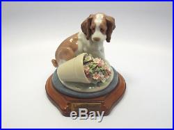 Lladro Figurine #7672 It Wasn't Me! Dog with Flower Pot, with box & base