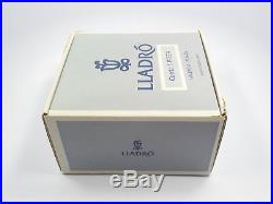 Lladro Figurine #8033 Don't Be Impatient, Girl with Book in Lap & Dog, Mint in Box