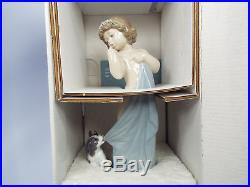 Lladro Figurine #8106 Naughty Puppy, Child & Puppy Dog, Mint in Box