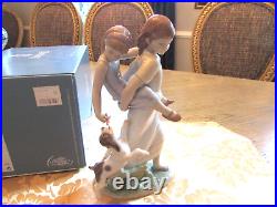 Lladro Figurine 8353 Oh Happy Days Daisa 2007 Spain Boxed Young Girls At Play