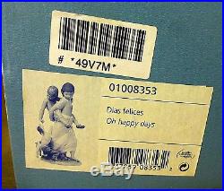 Lladro Figurine 8353 Oh Happy Days, Girls At Play, Dog, Children