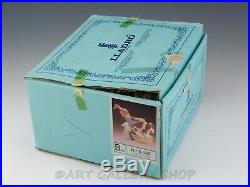 Lladro Figurine BASHFUL BATHER GIRL BATHING BASSET DOG #5455 Retired Mint Box