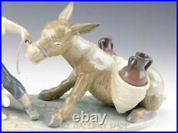 Lladro Figurine BOY WITH STUBBORN DONKEY AND DOG 5178 Retired Mint
