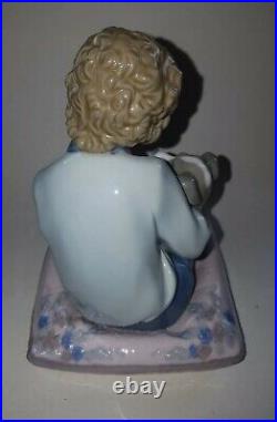 Lladro Figurine Behave Boy With Dog 5703