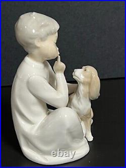 Lladro Figurine Boy with Dog. 4522