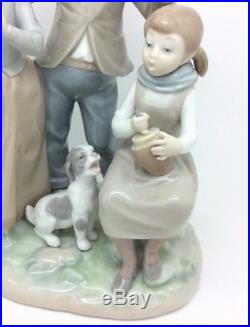 Lladro Figurine Children Dog Singing 1239 Christmas Carol 24cm 9.5 Lladró