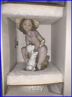 Lladro Figurine FRIENDS FOREVER. Girl With Dog. New In Box