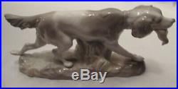 Lladro Figurine Hunting Dog With Quail #308.13 Issued 1963, Retired, Early/Rare