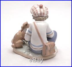 Lladro Figurine I Hope She Does Boy Dog Love #5450