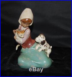 Lladro Figurine LITTLE FRISKIES #12266 /5032 Dog & Cat-Ret 1997-RARE GRES -MIB